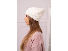 Dámská čepice Nastia K373 ecru 3