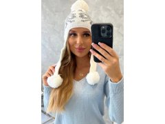 Dámská klapka na uši Balbina K381 bílá 2
