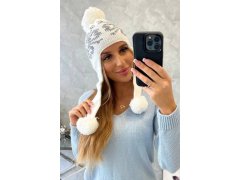 Dámská klapka na uši Balbina K381 bílá 3