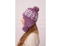 Dámská klapka na uši Balbina K381 fialová 4