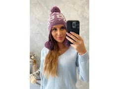 Dámská klapka na uši Balbina K381 fialová 5