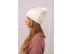 Dámská čepice Majka K376 ecru 3