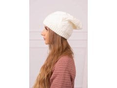 Dámská čepice Lorena K377 ecru 1