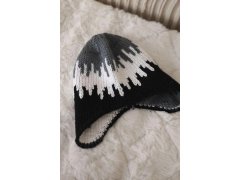 Dámská čepice Nikol K405 tmavě šedá+bílá+černá 2