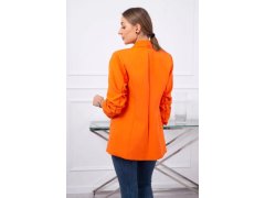 Sako s&nbsp;klopami elegantní oranžové 4