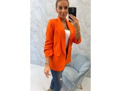 Sako s&nbsp;klopami elegantní oranžové 5