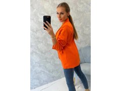 Sako s&nbsp;klopami elegantní oranžové 6