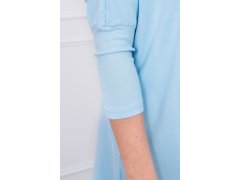 Oversize halenka v modré barvě 4