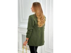 Bunda s klopou elegantní khaki 4