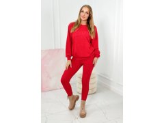 Bavlněná souprava California červený 1