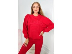 Bavlněná souprava California červený 3