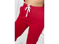 Izolovaná bavlněná souprava, mikina s&nbsp;vyšívacími + kalhotami červený 3