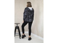 3dílná souprava Vřesoviště halenka, top a legíny černá + grafit 3