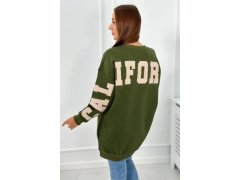 Izolovaná mikina s nápisem California khaki 3