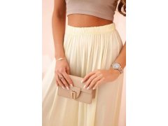 Široké dámské kalhoty z&nbsp;viskózy s&nbsp;elastickým pasem žluté 3