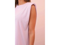 Dámský komplet z&nbsp;viskózy bez rukávů a&nbsp;rovnými kalhotami světle fialový 3