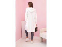 Dámská zateplená mikina s&nbsp;kapucí a&nbsp;zipem ecru 2