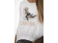 Dámská halenka s&nbsp;orlem a&nbsp;nápisem Canyon bílý 2