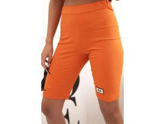 Dámský bavlněný komplet s&nbsp;krátkým rukávem a&nbsp;šortkami tmavě oranžová 3