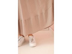 Dámské šaty plus size s krátkým rukávem a volánem z lehké viskózy fango 3