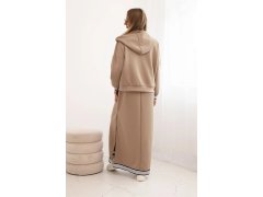 Komplet dámský s&nbsp;viskózou s&nbsp;rozepínací mikinou a&nbsp;dlouhou sukni fango 3