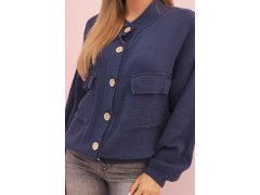 Dámská mušelínová košile s&nbsp;dlouhým rukávem granátová 2