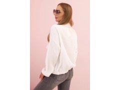 Dámská mušelínová košile s&nbsp;dlouhým rukávem bílá 2