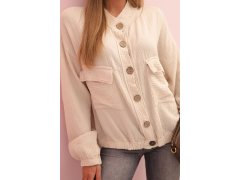 Dámská mušelínová košile s&nbsp;dlouhým rukávem béžová 2