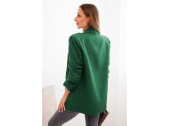 Sako s klopami elegantní zelené 2