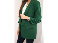 Sako s klopami elegantní zelené 5