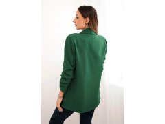 Sako s klopami elegantní zelené 6