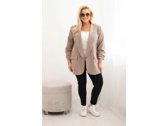 Dámská sako Plus Size elegantní fango 1