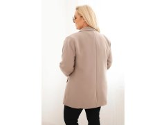 Dámská sako Plus Size elegantní fango 2