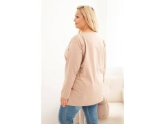 Dámská blůza Plus Size bavlněná s kulatým výstřihem fango 2