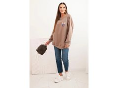 Dámská oversize mikina z&nbsp;bavlny s&nbsp;barevnými křídly na zádech fango 1