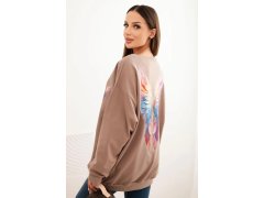 Dámská oversize mikina z&nbsp;bavlny s&nbsp;barevnými křídly na zádech fango 2