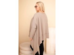 Dámská tunika Plus Size z bavlny s asymetrickým spodním lemem fango 2
