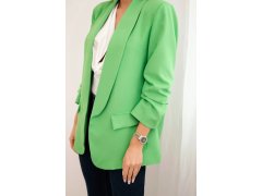 Sako s klopami elegantní zelená neon 3