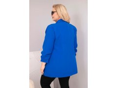 Dámské elegantní sako Plus Size chrpová 2