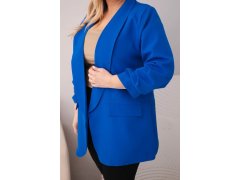 Dámské elegantní sako Plus Size chrpová 3