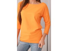 Dámská halenka s lodičkovým výstřihem oranžová 3