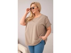 Dámská bavlněná halenka Plus Size s krátkým rukávem fango 1