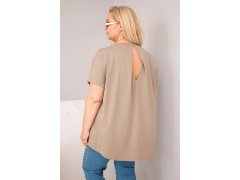 Dámská bavlněná halenka Plus Size s krátkým rukávem fango 2
