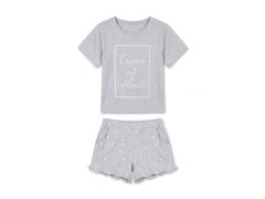 Pyžamo Hearty Short Grey - Aruelle 4