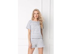 Pyžamo Hearty Short Grey - Aruelle 8