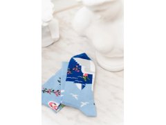 Ponožky Santorini 079-A069 Modrá - Více 5