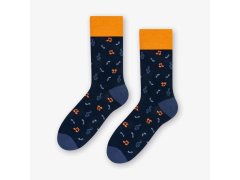 Miusical Notes 051-133 tmavě modré ponožky - Více 2