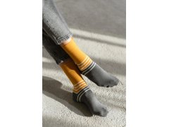 Dvoubarevné ponožky 078-172 Mustard - Více 5