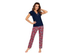 Pyžamo Rita Long Dark Blue - Donna 5