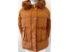 Dámská zimní bunda BX4195.57 písková - FPrice